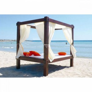 Gazebo-Κρεβάτι παραλίας διπλό με πέργκολα