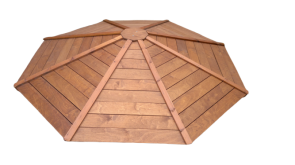 Ομπρέλα οκτάγωνη εξολοκλήρου από ξύλο